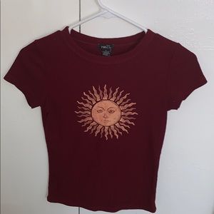 Burgundy sunny shirt
